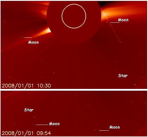 mercury next to the sun