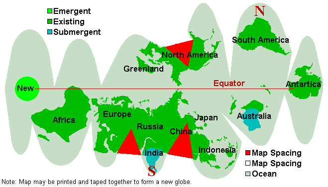 map of earth after 2012